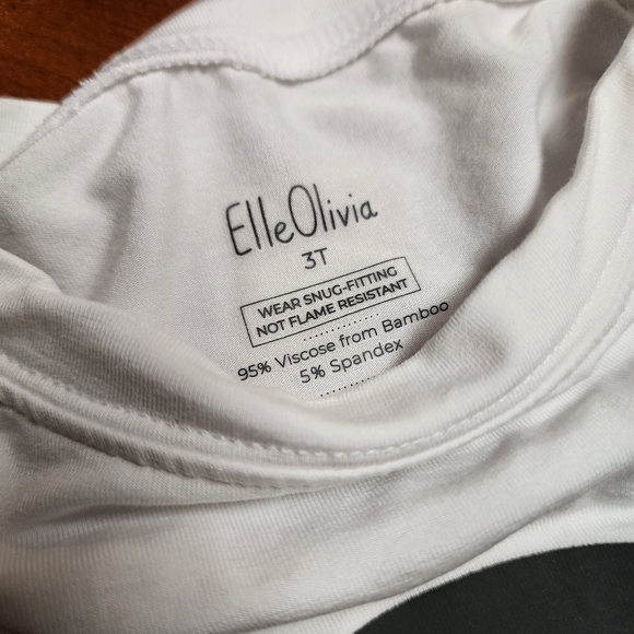 NWOT Elle Olivia Bamboo Long Sleeve, Pig-Tails Girly - Picture 4 of 8